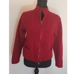 WOOLRICH Vintage Wool Jacket Winter Coat Ruby Red
